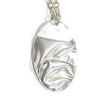Load image into Gallery viewer, Cascade Fine Silver Oval Pendant