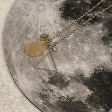 Load image into Gallery viewer, Aries Constellation Necklace with Pink Sea Glass, Custom Birthstone, and Air Element