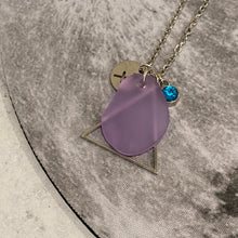 Load image into Gallery viewer, Sagittarius Constellation Necklace with Red Sea Glass, Custom Birthstone, and Fire Element