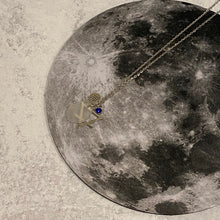 Load image into Gallery viewer, Virgo Constellation Necklace with White Sea Glass, Custom Birthstone, and Earth Element