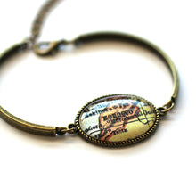 Load image into Gallery viewer, Bookmark - Morocco Vintage Map Bracelet