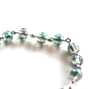 Believe Bracelet // Delicate Crystal Bead Bracelet // Motivational Gift