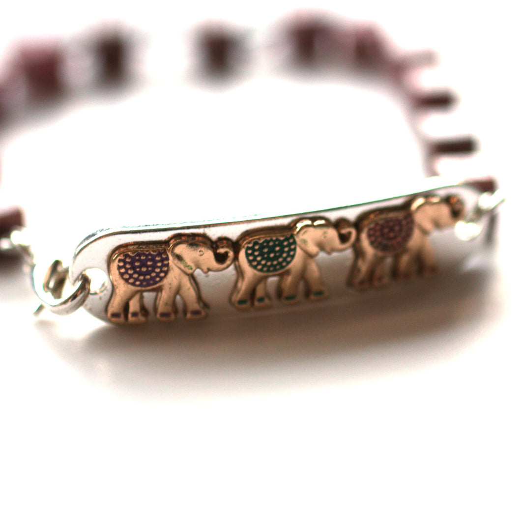 Elephant Bracelet // Delicate Beaded Bracelet // Motivational Gift