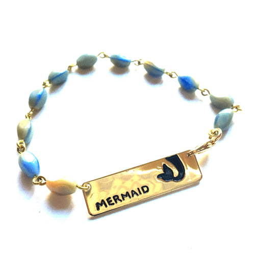 Mermaid Quote Bracelet // Inspirational Bracelet // Perfect Gift for Girl