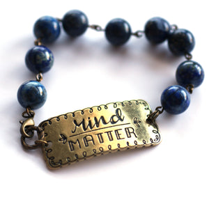 Mind Over Matter Bracelet // Delicate Gemstone Bead Bracelet // Motivational Gift