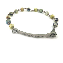 Load image into Gallery viewer, Take Me to Neverland Bracelet // Motivational Bracelet // Perfect Book Lover Gift