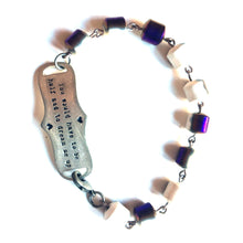 Load image into Gallery viewer, You Would Have to Be Half Mad to Dream Me Up Quote Bracelet // Inspirational Bracelet // Perfect Gift for Book Lover // Alice and Wonderland Inspired