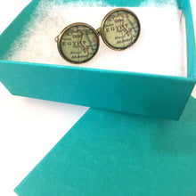 Load image into Gallery viewer, Egypt Vintage Map Cufflinks