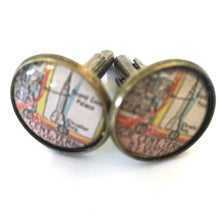 Load image into Gallery viewer, Grand Central Palace Vintage Map Cufflinks