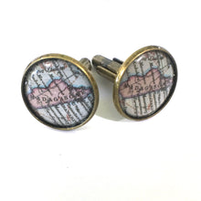 Load image into Gallery viewer, Madagascar Vintage Map Cufflinks