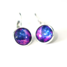 Load image into Gallery viewer, Nebula 16mm Glass Dome Cabochon Cufflinks // Perfect Wedding Gift for Groomsman