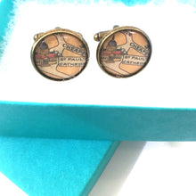 Load image into Gallery viewer, Saint Paul&#39;s Cathedral Vintage Map Cufflinks