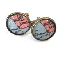 Load image into Gallery viewer, South Africa Vintage Map Cufflinks
