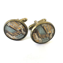 Load image into Gallery viewer, Venice Vintage Map Cufflinks
