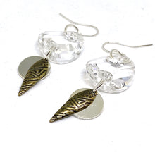 Load image into Gallery viewer, Clear Crystal Tribal Dangle Earrings