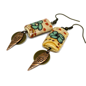 Desert Flower Dangle Earrings