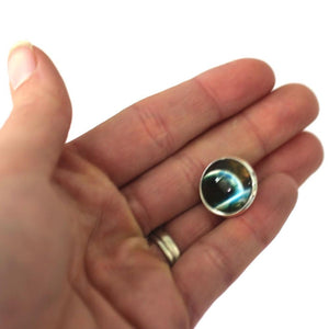 Earth from Space 16mm Glass Dome Cabochon Tie Tack