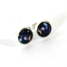 Load image into Gallery viewer, Exoplanets 10mm Silver Plated Post Earrings