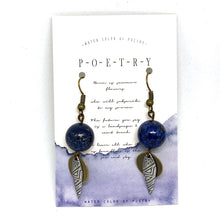 Load image into Gallery viewer, Midnight Sky Tribal Dangle Earrings