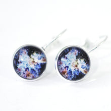 Load image into Gallery viewer, Super Nova 10mm Glass Dome Cabochon Post Earrings // Gift Under $25