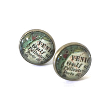 Load image into Gallery viewer, Venice Vintage Map Post Earrings