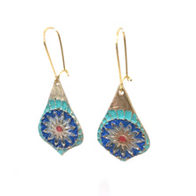 Load image into Gallery viewer, Vibrant Mandala Earrings in Bronze