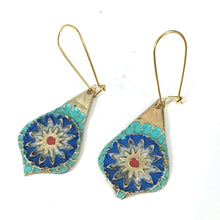 Load image into Gallery viewer, Vibrant Mandala Earrings in Bronze