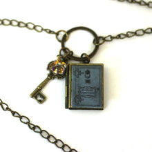 Load image into Gallery viewer, Begin - Diva Pendant from Antique Bronze Chain - Simple Statement Necklace - 30&quot; Long - Papersonal - Clay Space