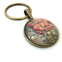 Load image into Gallery viewer, British Columbia Vintage Map Small Pendant