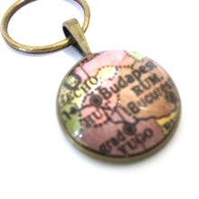 Load image into Gallery viewer, Budapest Vintage Map Small Pendant