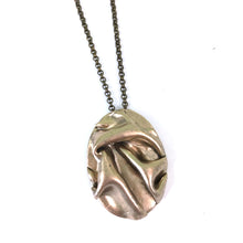 Load image into Gallery viewer, Oval Flowing Fabric Pendant // Perfectly Simple Necklace for Her