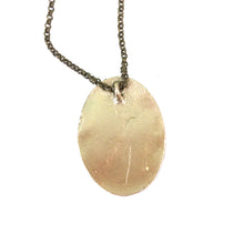 Load image into Gallery viewer, Oval Flowing Fabric Pendant // Perfectly Simple Necklace for Her