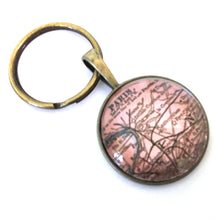 Load image into Gallery viewer, Paris Vintage Map Small Pendant