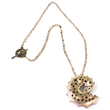 Load image into Gallery viewer, Seashell and the Sun a Pendant Inspired from the Beach in Bronze
